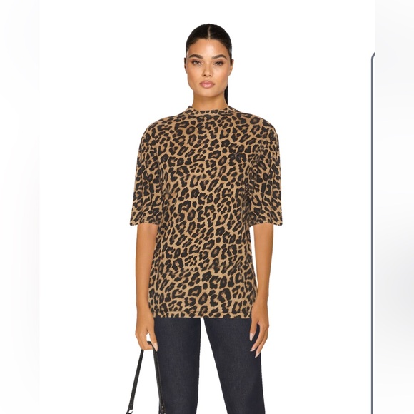 Anine Bing Animal Print Top - Brown and Black - Picture 2 of 9